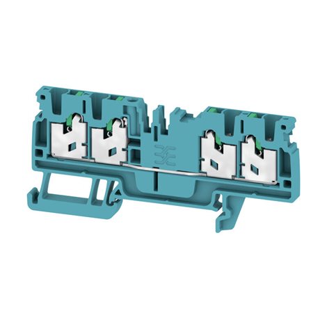 S4C 2.5 BL Průchozí svorkovnice, SNAP IN, 2.5 mm², 800 V, 24 A, Počet připojení: 4