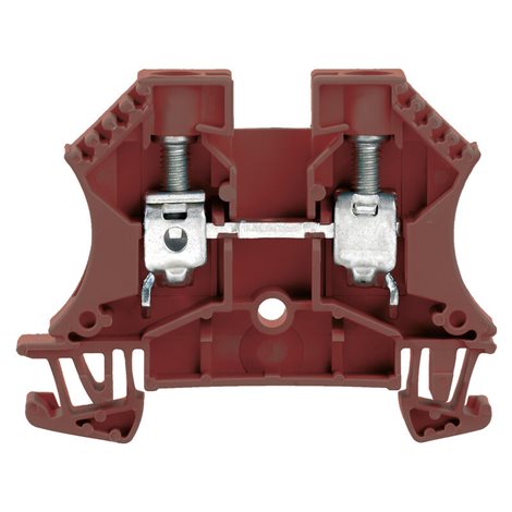WDU 10 BR Průchozí svorka, 10 mm², 1000 V, 57 A, Hnědá