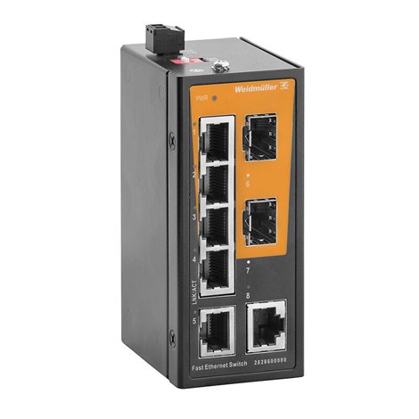 IE-SW-ELB-08-6TX-2FESFP Ethernetový switch neřízený 6xRJ45, 2xSFP 24 AC/DC