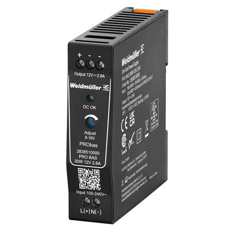 PRO BAS 30W 12V 2.6A Elektrické napájení, jednotka elektrického napájení ve spínacím režimu, 12 V