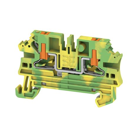 AL2C 2.5 PE PE svorka, PUSH IN, zelená / žlutá, 2.5 mm², 800 V