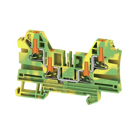 AL4C 4 PE PE svorka, PUSH IN, zelená / žlutá, 4 mm², 1000 V