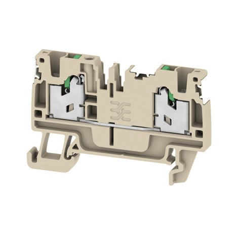S2C 2.5 DL Průchozí svorkovnice, SNAP IN, Tmavě béžová, 2.5 mm², 24 A, 800 V
