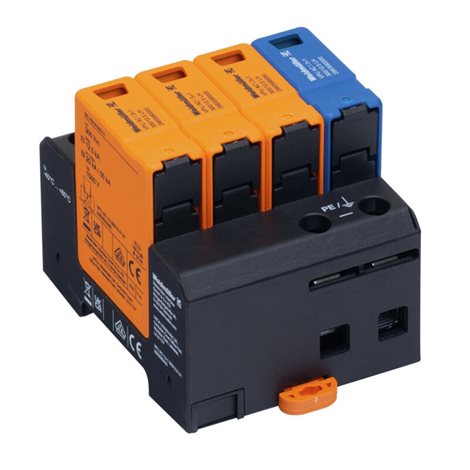VPU AC I 3+1 300/12.5 LH Ochrana proti přepětí, TN-C, TN-S, TT, IT s N, IT bez N