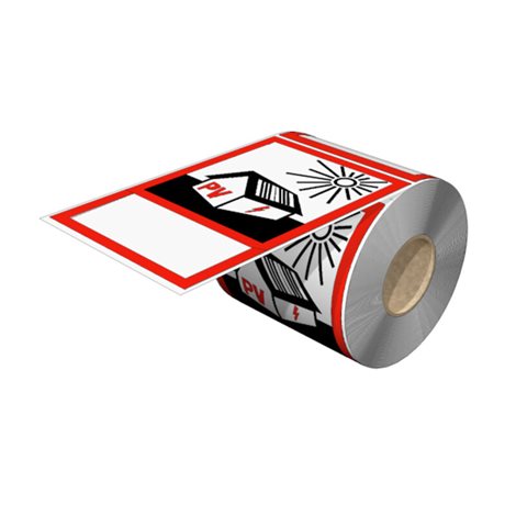 THM PV 90/140 WFF Označení přístrojů, značky na přístroje, 140 x 90 mm, zbarvený