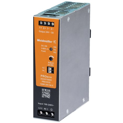PRO ECO 120W 24V 5A II Elektrické napájení, jednotka elektrického napájení ve spínacím režimu, 24 V