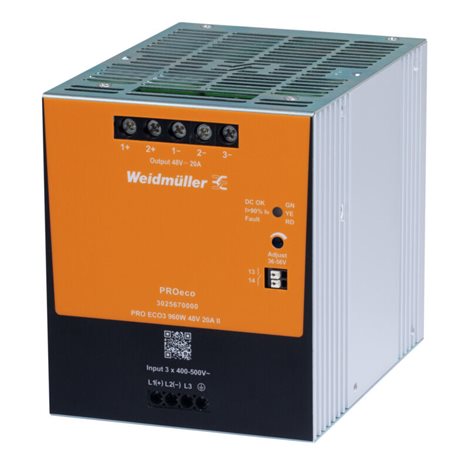 PRO ECO3 960W 24V 40A II Napájecí zdroj, napájecí jednotka s přepínačem, 24 V