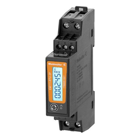EM111-RTU-2P Power measurement/display for 1-phase mains, 45 A, direct measurement, pulse output
