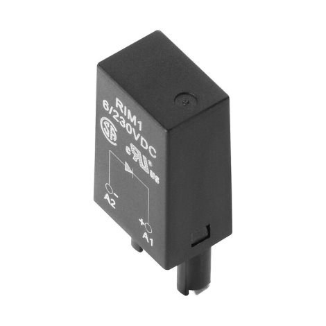 RIM 1 6/230VDC D-SERIES Nulová dioda jmenovité řídicí napětí: 6…230 V, zásuvné připojení Plug-in