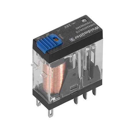 DRI424012LTD D-SERIES DRI, Relé, Počet kontaktů: 2 Přepínací kontakt s testovacím tlačítke