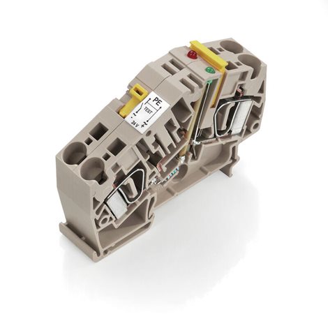 ZTR 6-2 E / 24V UC Zkušební odpojovací svorka, připojení s kotevní svorkou, 6 mm2, 24 V, 20 A