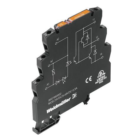 MOS 24VDC/5-48VDC 0,5A Polovodičové relé