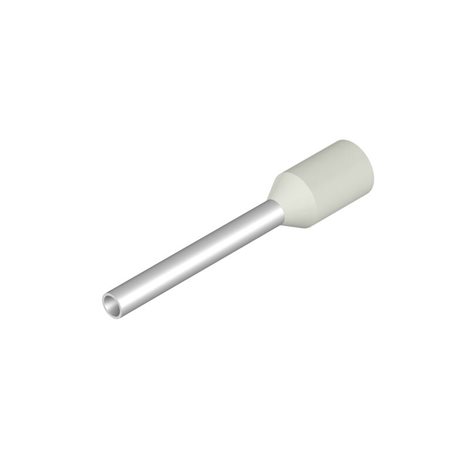 H0,75/18 W vodič a dutinka, izolované, 14 mm, 12 mm, Bílá