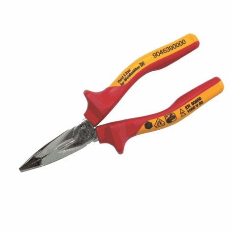 FRZ SG 160 Kleště s dlouhým zahnutým nosem izolované dle VDE se střihačem, dlouhé 160 mm