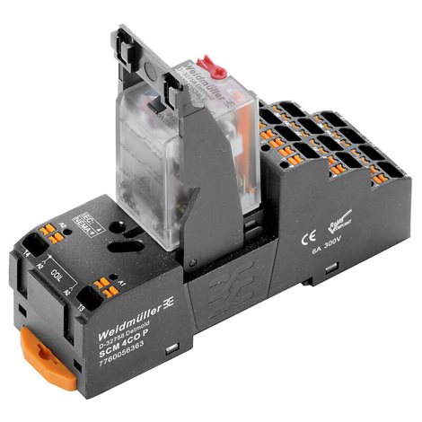 DRMKITP230VAC 4CO LD/PB Reléový modul