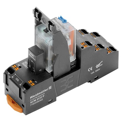 DRMKITP 24VDC 2CO LD/PB Reléový modul, Počet kontaktů: 2, CO contact AgNi flash pozlacené