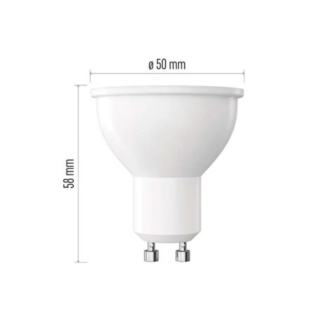 ZQ8255D LED CLS MR16 DIM 7W(60W) 800 lm GU10 NW 2