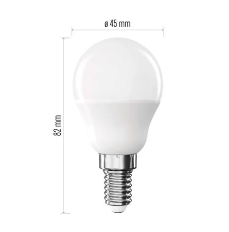 ZQ1E21 LED CLS MINI GLOBE 4,2W(40W) 470lm E14 WW 2