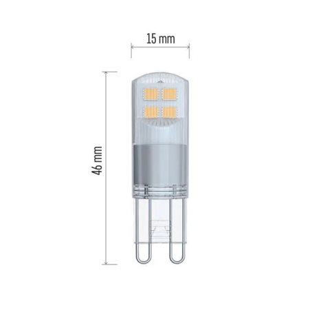 ZQ9527 LED CLS JC 1,9W(21W) 210lm G9 NW 2