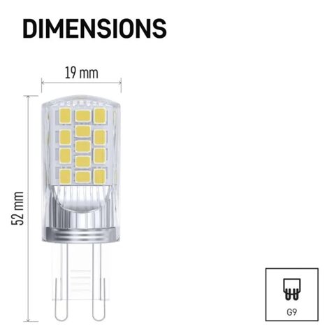 ZQ9545.2 LED CLS JC 4W(40W) 470lm G9 NW 2PC 2