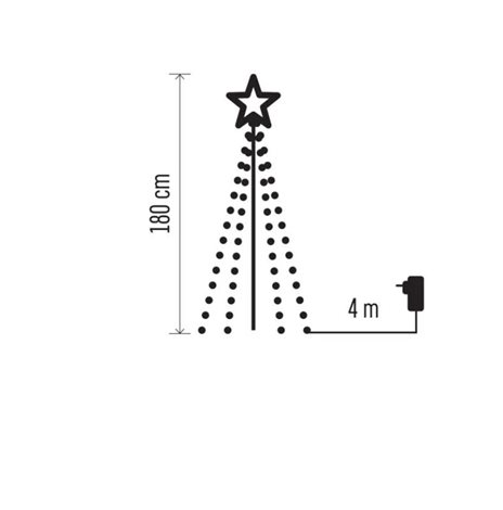 DCTC02 180LED XMAS GARDEN LIGHT IP44 CW 4