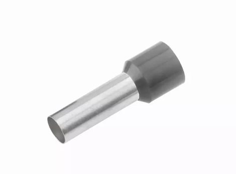 187004 Izolovaná dutinka Cu 0,75/8 mm, šedá (100 ks)