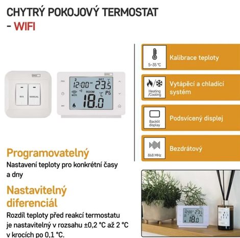 P56211 GOSMART TERMOSTAT WIFI BEZDRÁT.PROG. P56211 2