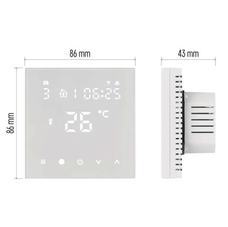 P56201UF GOSMART TERMOSTAT PODLAHOVÝ PROG.P56201UF 3