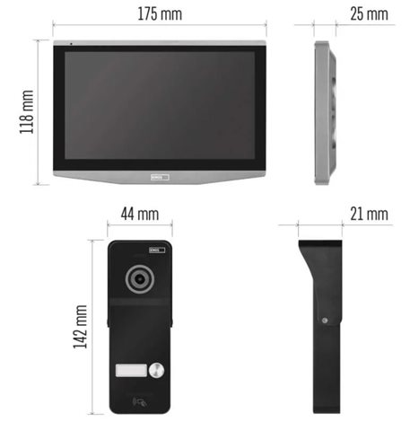 H4020 GoSmart Sada domácího videotelefonu EMOS IP-750A s Wi-Fi 3