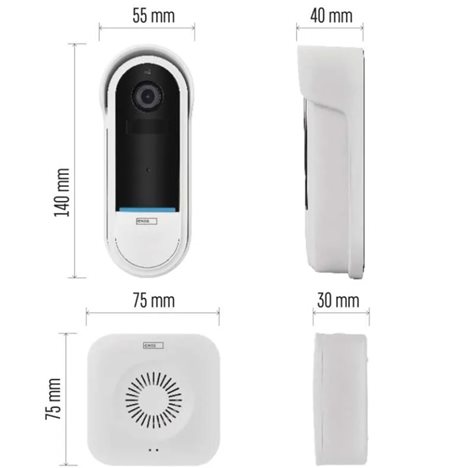 H4032 GOSMART VIDEOZVONEK IP-15S DC BATERIOVÝ 4