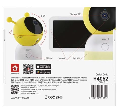 H4052 GOSMART IP BABY MONITOR IP-500 GUARD 8