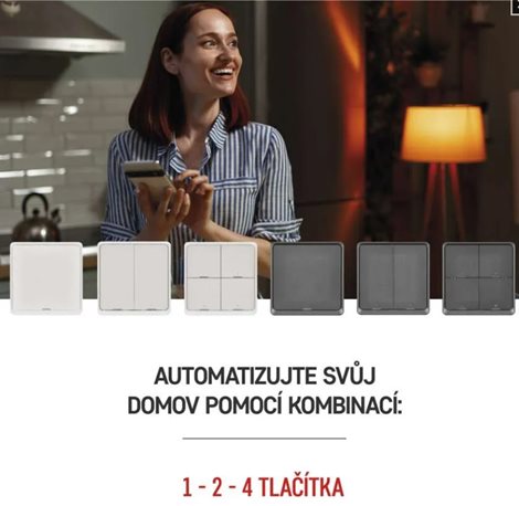 H5011 GOSMART SCÉNICKÝ VYPÍNAČ 1TL IP-2001ZW ZIGBEE 4