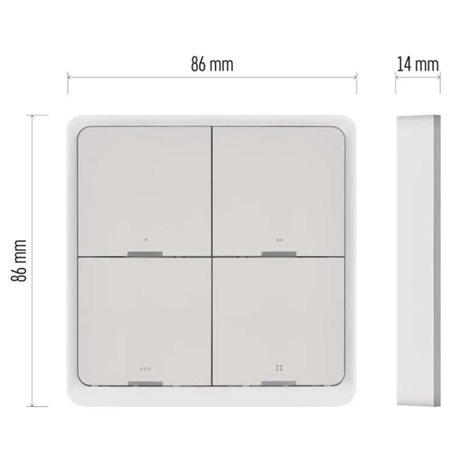 H5013 GOSMART SCÉNICKÝ VYPÍNAČ 4TL IP-2004ZW ZIGBEE 4
