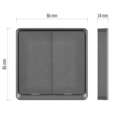 H5015 GOSMART SCÉNICKÝ VYPÍNAČ 2TL IP-2002ZB ZIGBEE 4