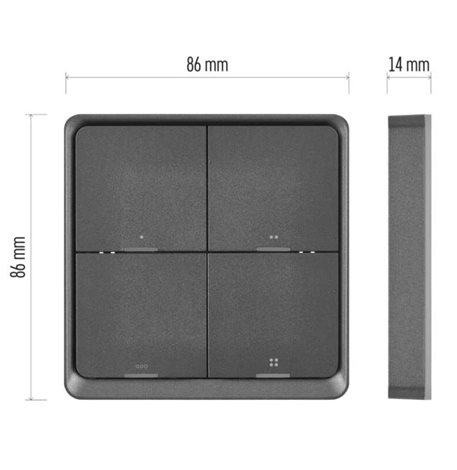 H5016 GOSMART SCÉNICKÝ VYPÍNAČ 4TL IP-2004ZB ZIGBEE 4