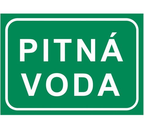 Samolepka 7895A A6 Pitná voda (text)