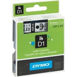 Dymo D1 40910, S0720670, 9mm x 7m, černý tisk/průhledný podklad, originální páska