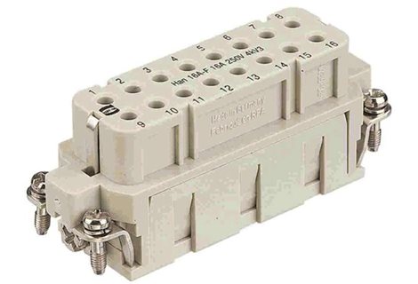 09200163101 Han A 16 Pos. F Insert Crimp