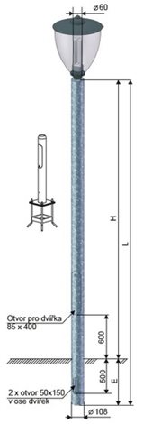 Stožár KB 4-108/60 Z