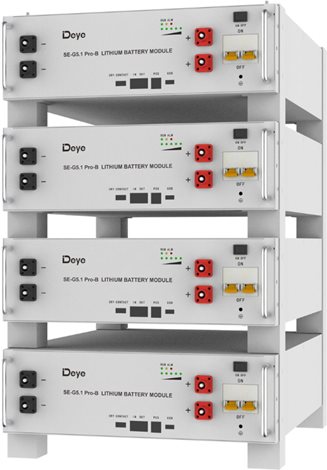 Nízkonapěťová Deye LiFePO4 baterie, 5.12kWh, 51.2 V, 100Ah 3