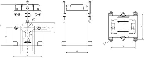 TRAFO MĚŘ. CLA 2.2 400/5 10VA 0,5S průvlečné 40x10/pr. 27mm + CEJCHOVÁNÍ+ 4x příchytka pro EGD 2