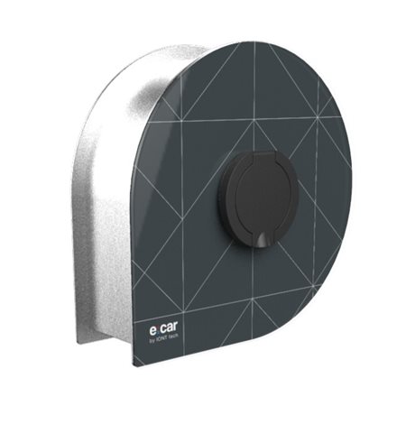 Wallbox e:car WALL single zásuvka BASIC 11kW (Antracit stripes) 1