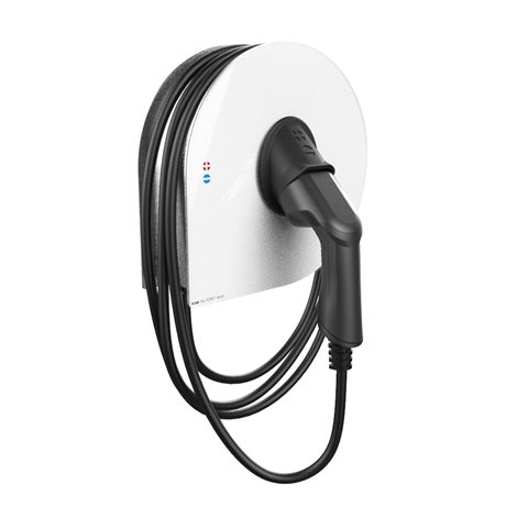 Wallbox e:car WALL single kabel BASIC 22kW (White, Stand. délka 5m) 1