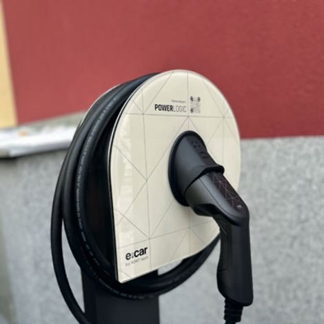 Wallbox e:car WALL single kabel SMART 11kW (White, Stand.délka 5m) 6