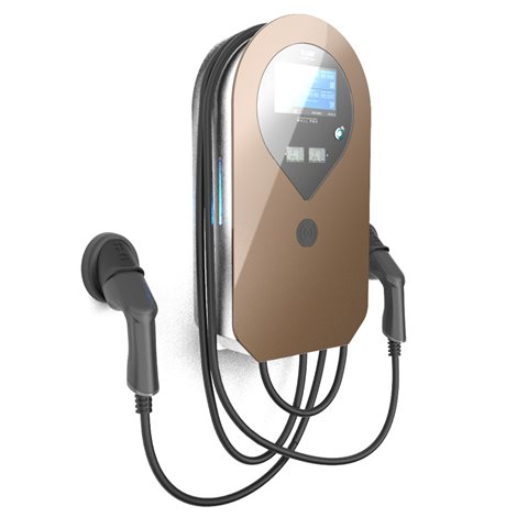 Wallbox e:car WALL PRO kabel / kabel PREMIUM AFIR 2×22kW(Stand. délka 5m) 1