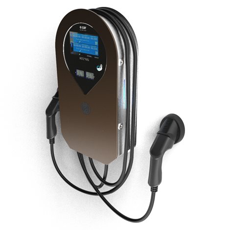 Wallbox e:car WALL PRO kabel / kabel PREMIUM AFIR 2×22kW(Stand. délka 5m) 2