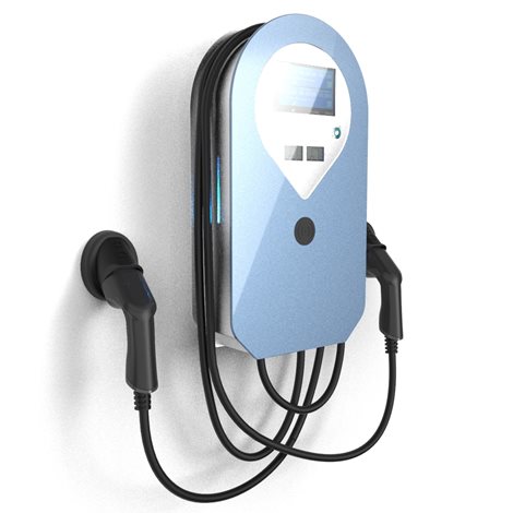 Wallbox e:car WALL PRO kabel / kabel PREMIUM AFIR 2×22kW(Stand. délka 5m) 3