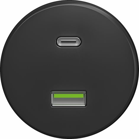 A/USB USB zásuvka A+C v barvě antracit 1