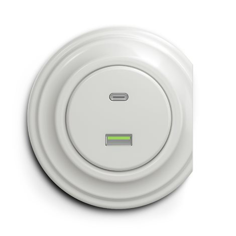 K/USB USB zásuvka A+C v barvě keramika 5