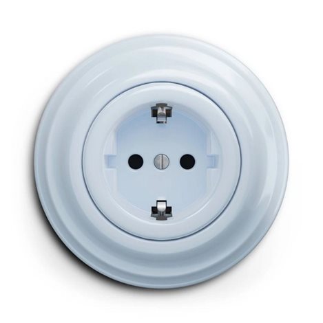 M/ZS Zásuvka Schuko 230V v barvě blankytně modrá 1